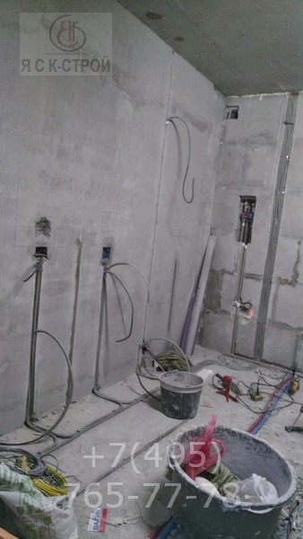 Прокладка проводов под выключатели и розетки в квартире электромонтаж